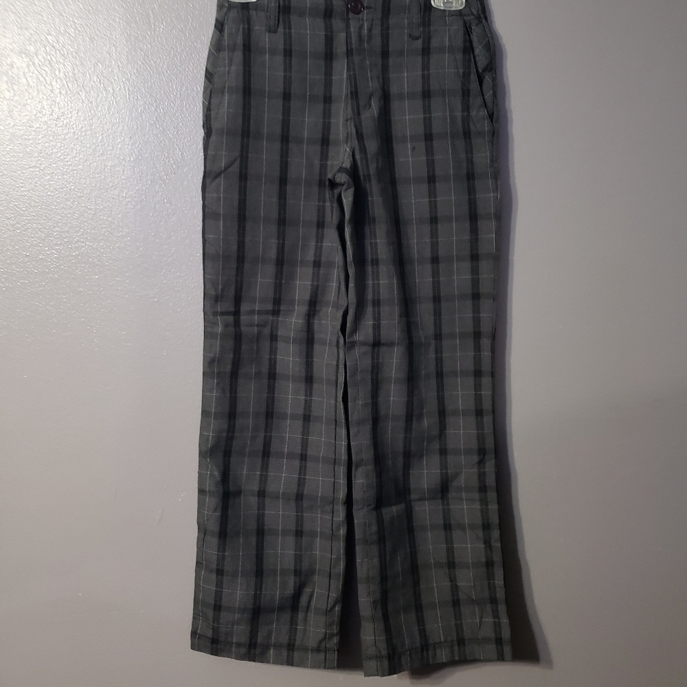 QuikSilver Boy's Plaid Pants Size 10 Reg 25"